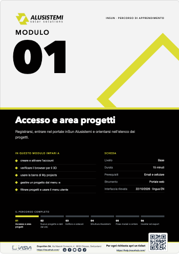 Accesso e area progetti